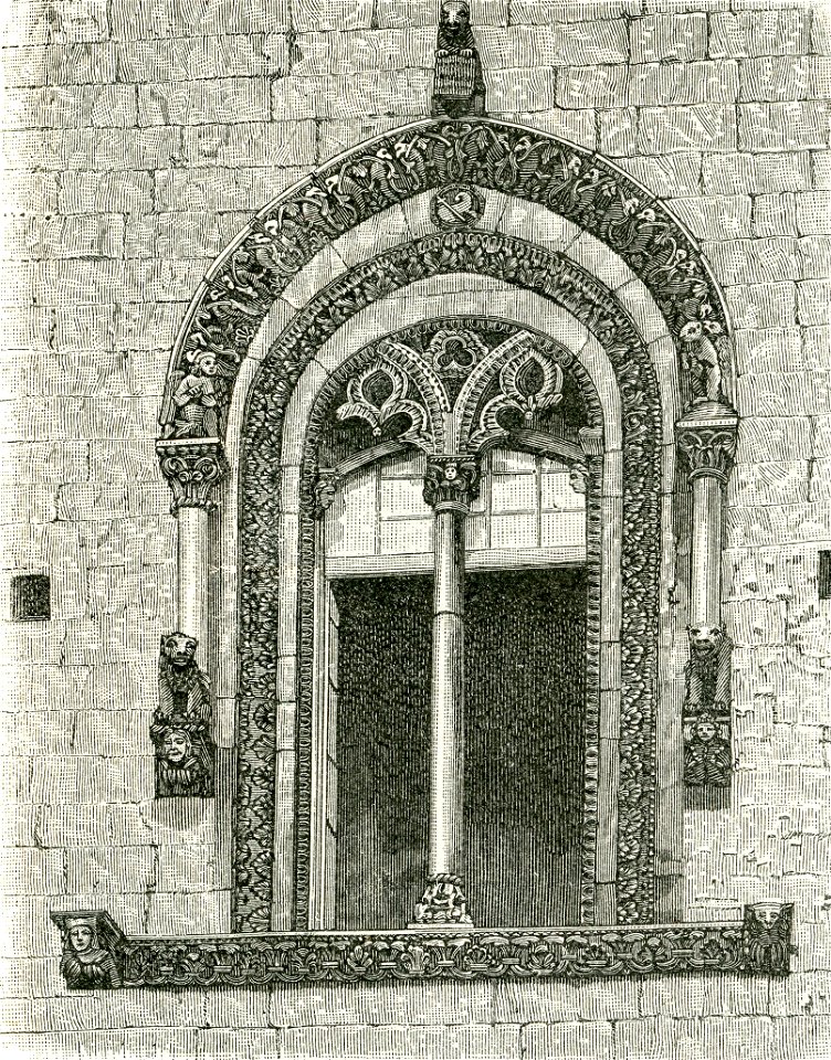 Altamura finestrone della cattedrale incisore anonimo 1898