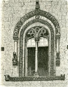 Altamura finestrone della cattedrale incisore anonimo 1898
