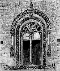 Altamura – Finestrone della Cattedrale (xilografia)