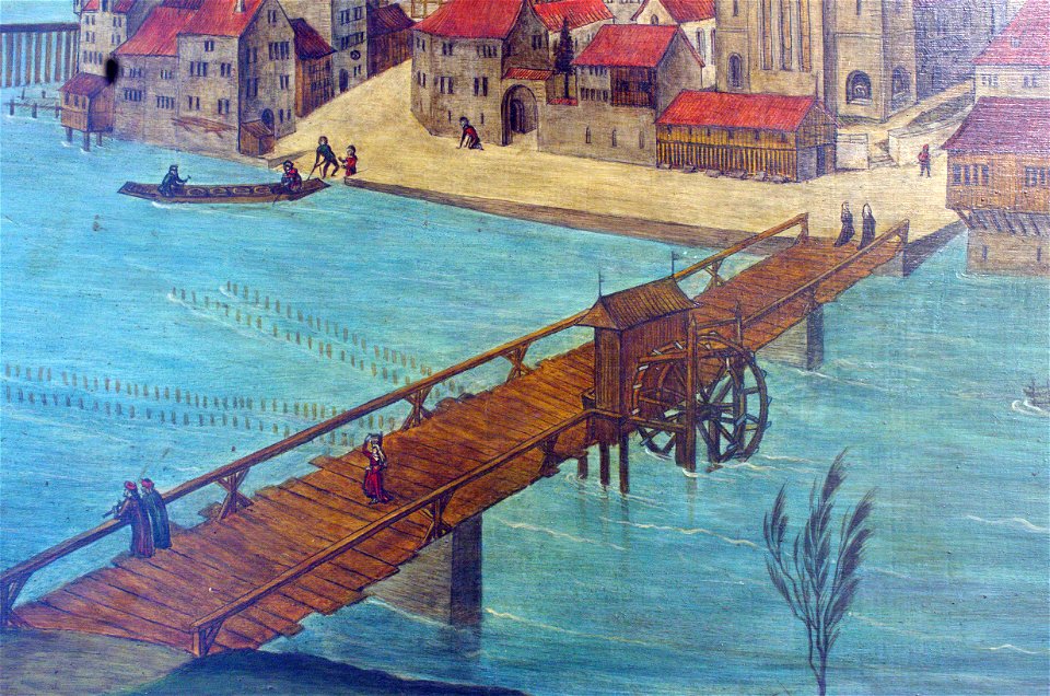 Altartafeln von Hans Leu d.Ä. (Haus zum Rech) - linkes Limmatufer - Münsterbrücke 2013-04-08 15-19-43