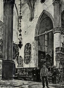 Alt, Rudolf von - Interior of Basilica di Santa Maria Gloriosa dei Frari