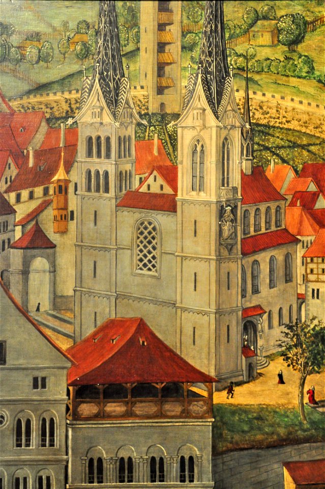 Altartafeln von Hans Leu d.Ä. (Haus zum Rech) - rechtes Limmatufer - Grossmünster & Zimmerleuten 2011-08-17 15-28-02