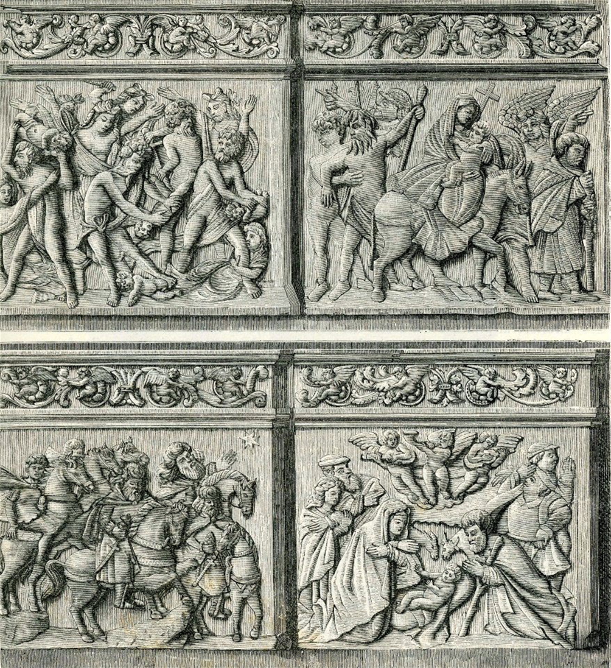 Altamura tavole dell’ambone della cattedrale incisore anonimo 1898