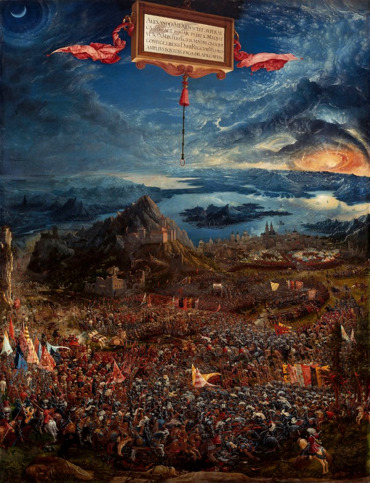 Albrecht Altdorfer - Schlacht bei Issus (Alte Pinakothek, München)