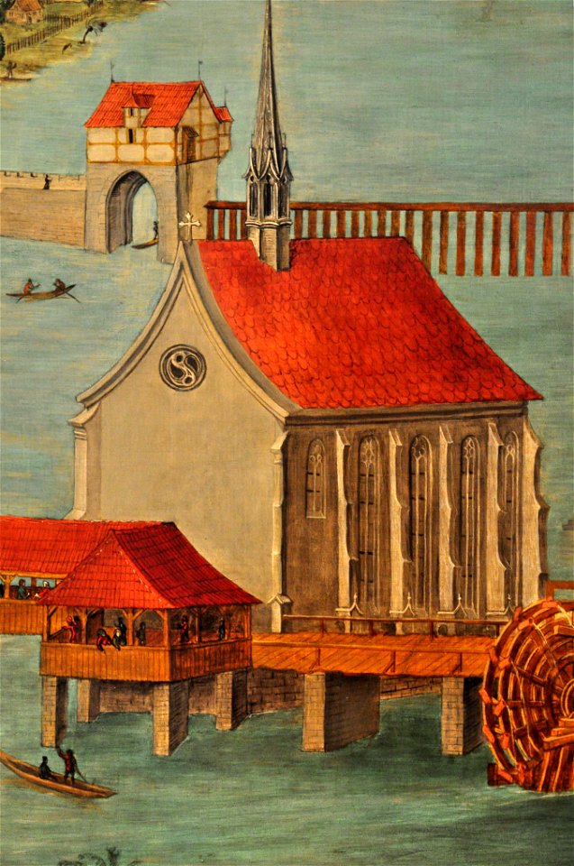 Altartafeln von Hans Leu d.Ä. (Haus zum Rech) - rechtes Limmatufer - Wasserkirche & Grendeltor-Schwirren 2011-08-17 15-28-20