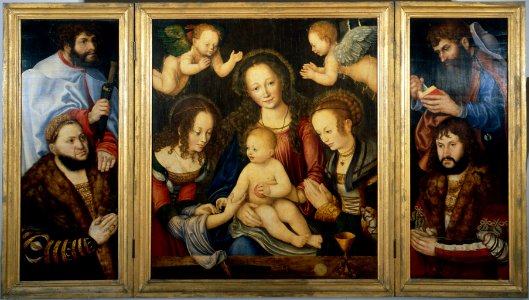 Altarpiece of the Virgin, or so-called Princes' Altarpiece (left wing) (DE AGGD 7a FR020 c2008 Overall-005)