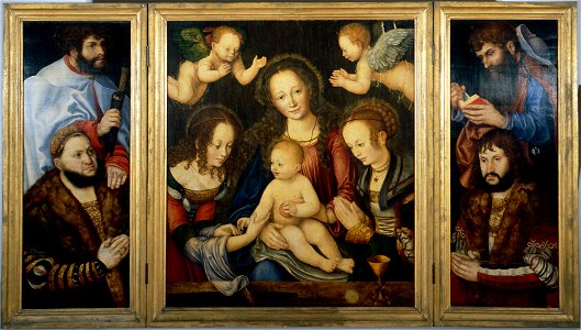 Altarpiece of the Virgin, or so-called Princes' Altarpiece (left wing) (DE AGGD 7a FR020 c2008 Overall-005)