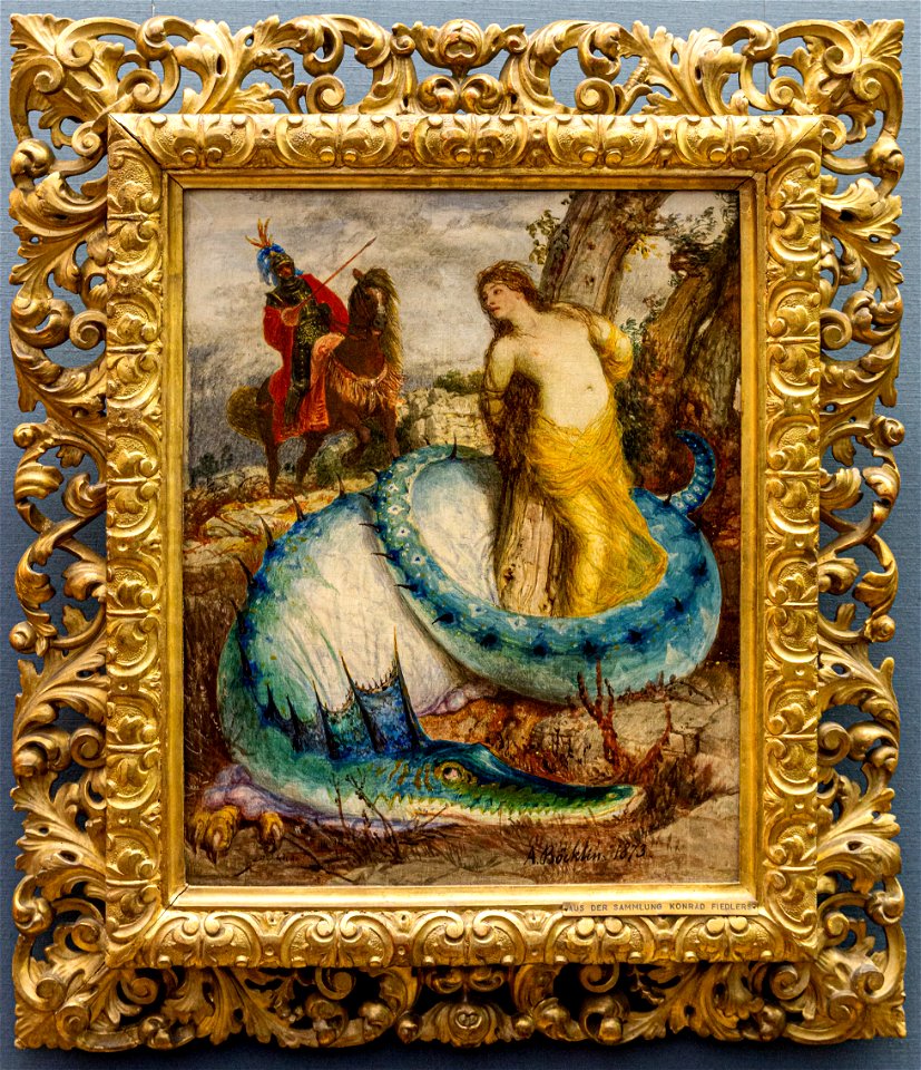 Alte Nationalgalerie-Böcklin-Ruggerio und Angelica DSC8326