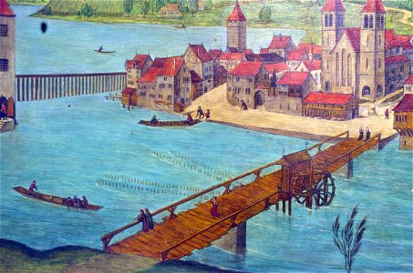 Altartafeln von Hans Leu d.Ä. (Haus zum Rech) - linkes Limmatufer - Münsterbrücke - Fraumünster - Kratzquartier - Schwirren 2013-04-08 15-14-10