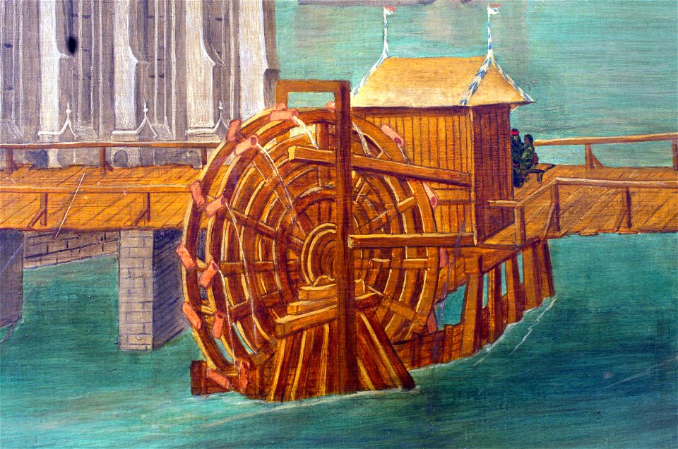 Altartafeln von Hans Leu d.Ä. (Haus zum Rech) - rechtes Limmatufer - Wasserkirche - Wassermühle 2013-04-08 15-32-05