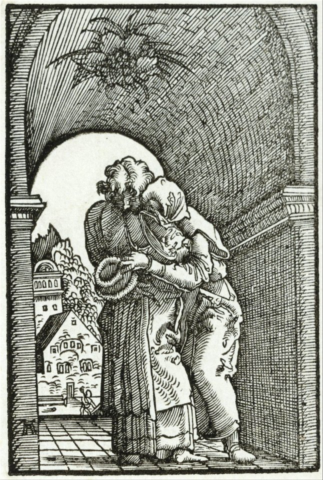 Albrecht Altdorfer - The Meeting of Joachim and Anne - Google Art Project