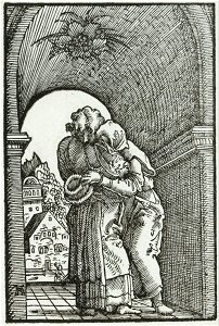 Albrecht Altdorfer - The Meeting of Joachim and Anne - Google Art Project