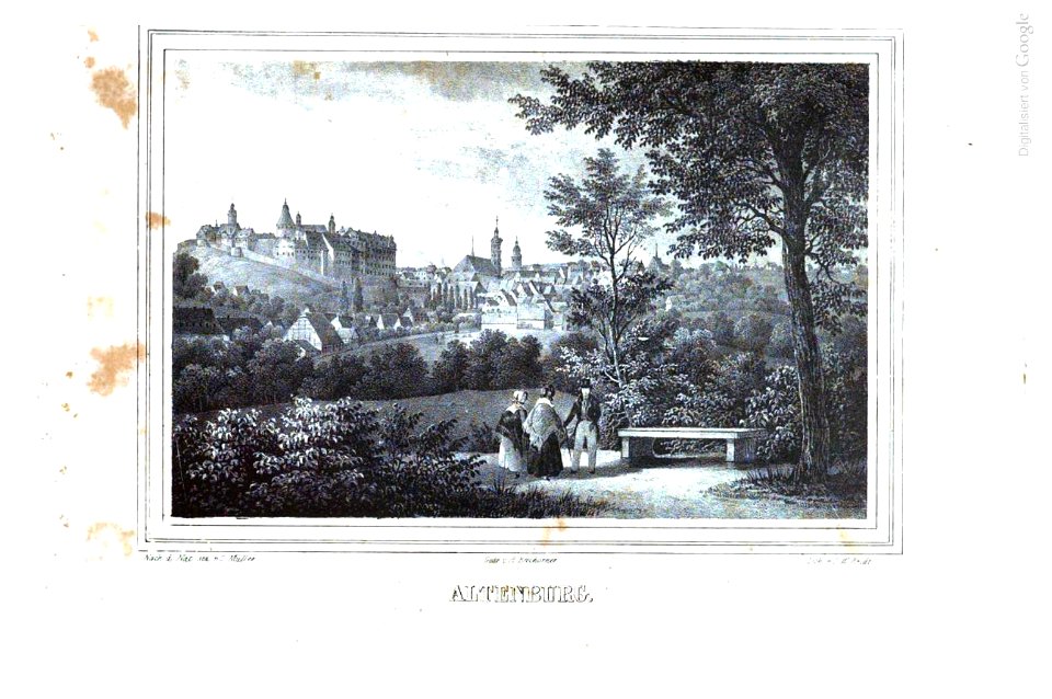 Altenburg sachsen um1840
