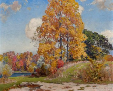 Early Autumn, Fisk Lake by Mathias Joseph Alten