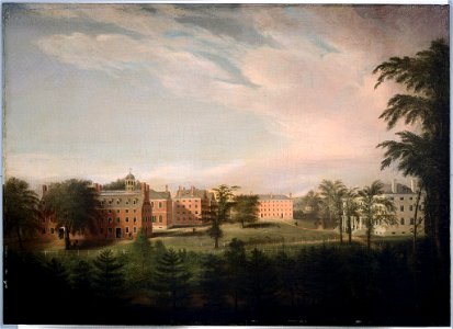 Alvan Fisher - College Yard, A View from the President's House - L3 - Harvard Art Museums