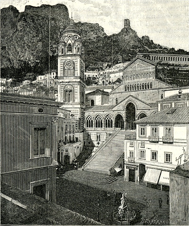 Amalfi piazza e cattedrale di Sant’Andrea