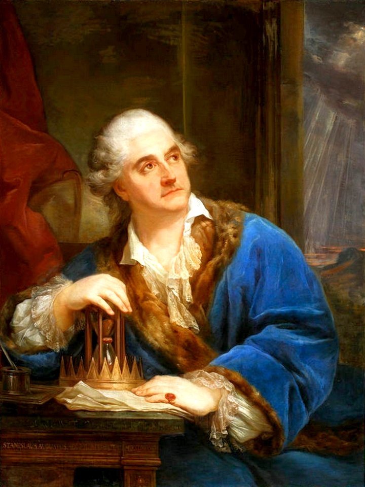 Bacciarelli Stanislaus Augustus with an hourglass