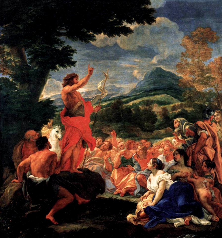 Baciccio - The Preaching of St John the Baptist - WGA01117