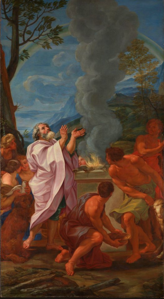 Giovanni Battista Gaulli - The Sacrifice of Noah - NG.M.03497 - National Museum of Art, Architecture and Design