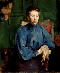 Harriet Backer - Fru Vedastine Aubert, f. Moe - Nasjonalmuseet - NG.M.03107
