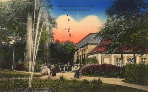 Bad Freienwalde (Oder), Brandenburg - Kurpark mit Fontaine (Zeno Ansichtskarten)