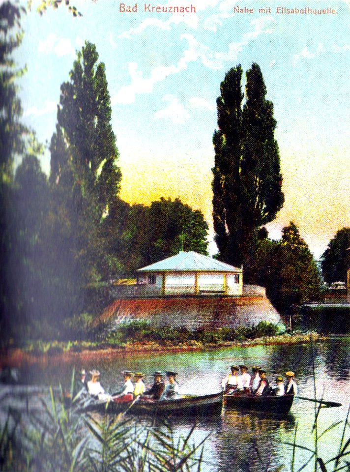 Bad Kreuznach Elisabethquelle postcard 1907