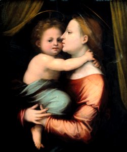 Baccio della Porta, gen. Fra Bartolomeo, , Kunsthistorisches Museum Wien, Gemäldegalerie - Maria mit Kind - GG 195 - Kunsthistorisches Museum