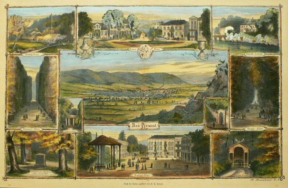 Bad Pyrmont, Souvenirblatt