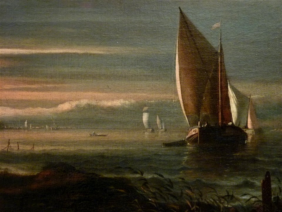 BACKHUYSEN Ludolf - Vue du Bastion Het Blauwhoofd à Amsterdam - Detail 05