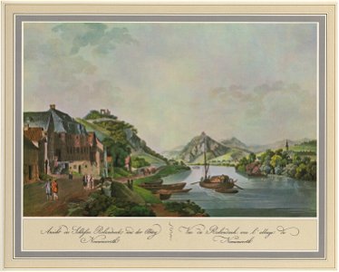 Bad Honnef Rolandseck Drachenfels und Klosterinsel Nonnenwerth Johann Andreas Ziegler