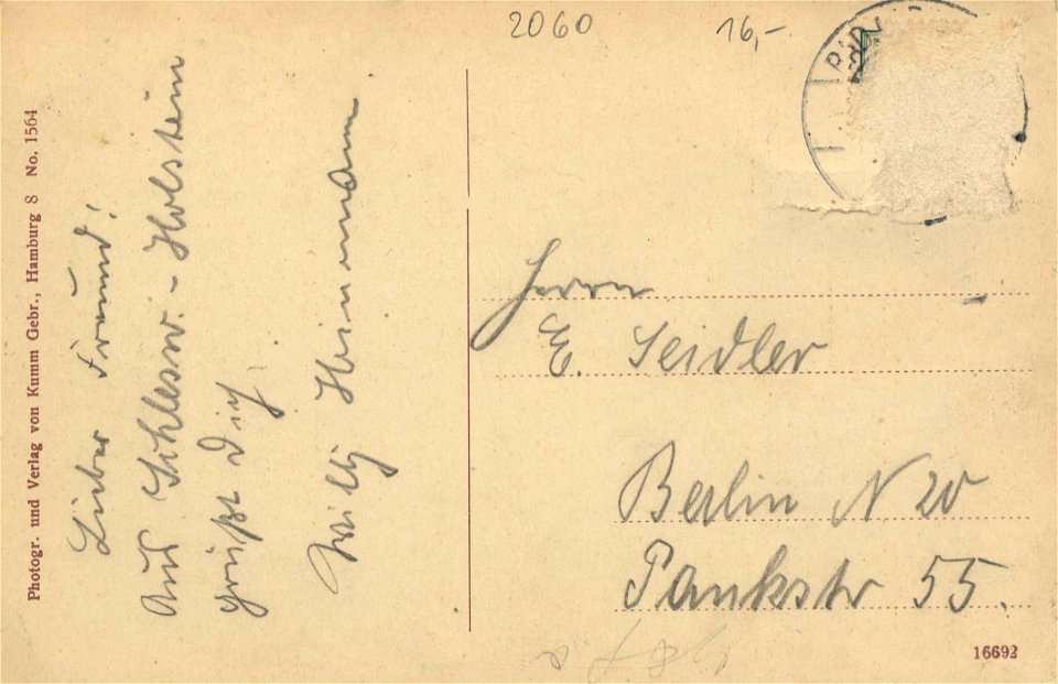 Bad Oldesloe, Schleswig-Holstein - Panorama (back) (Zeno Ansichtskarten)