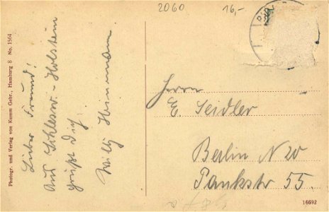 Bad Oldesloe, Schleswig-Holstein - Panorama (back) (Zeno Ansichtskarten)