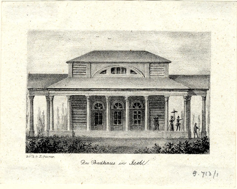 Badhaus in Ischl c1830 G 0713 I
