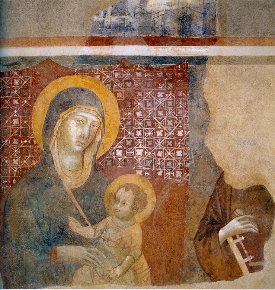 Badia a Isola Master, Madoona and Child with st. Francis, San Biagio, Montepulciano