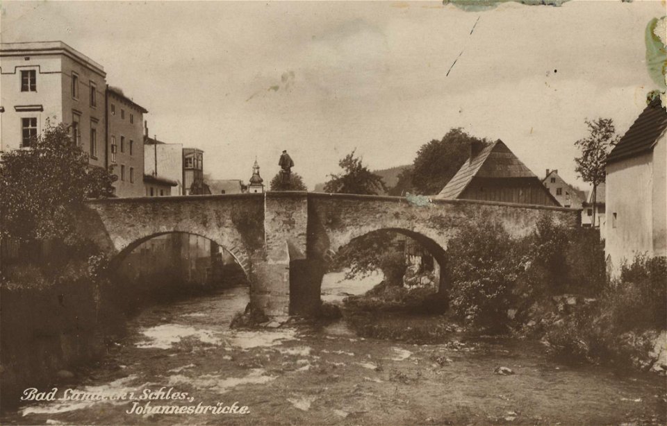 Bad Landeck, Schlesien - Johannesbrücke (Zeno Ansichtskarten)