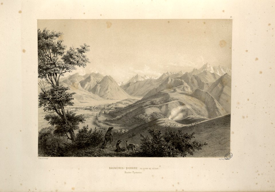 Bagnères-Bigorre (du Camp de César) (Hautes-Pyrénées) - Fonds Ancely - B315556101 A PARIS 1 033