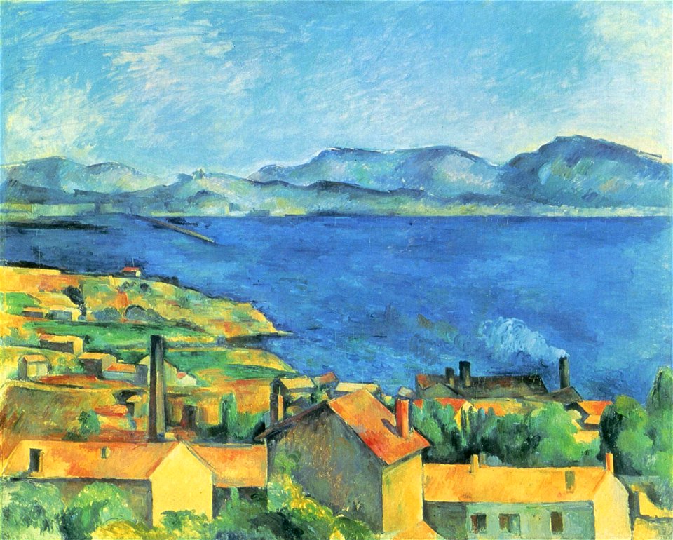 Baie de Marseille, vue de l'Estaque, par Paul Cézanne