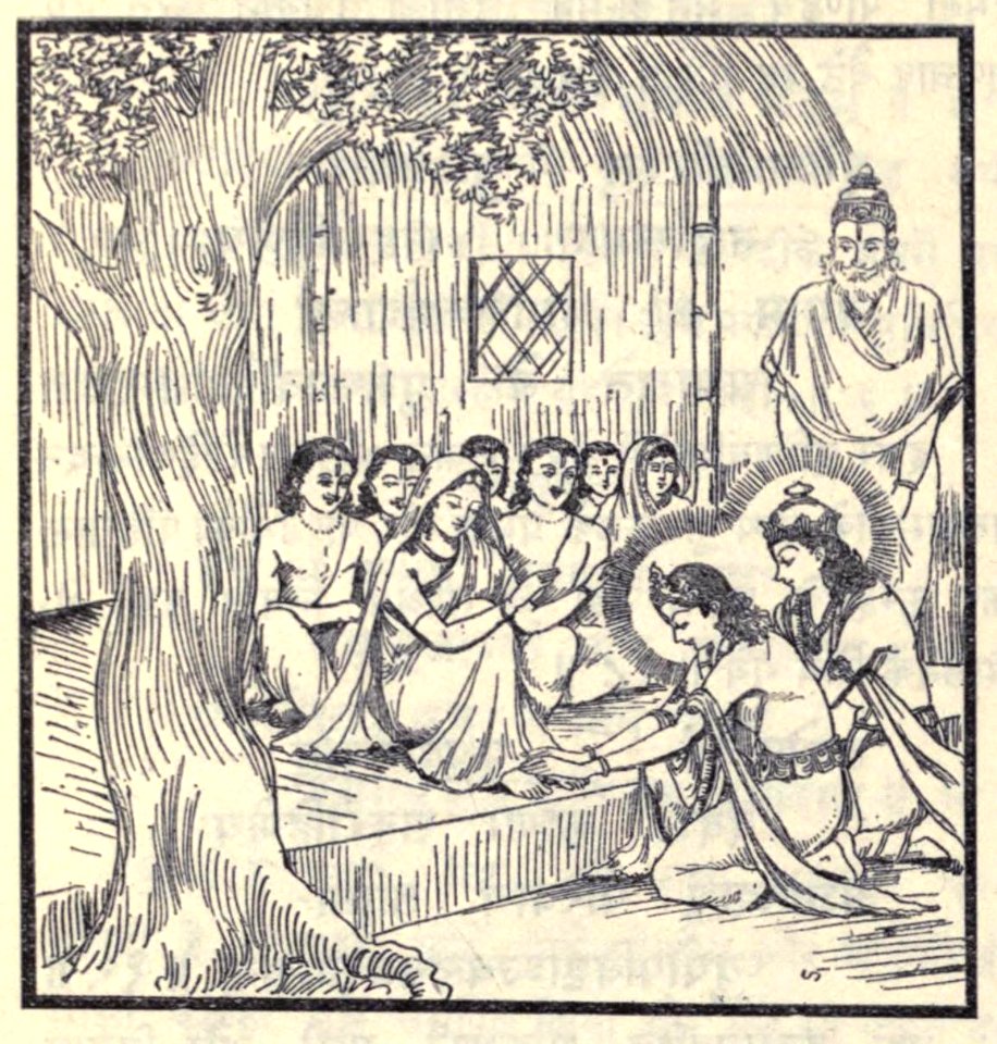 Balarama and Krishna meets Kunti