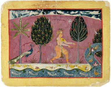 Balarama with His Ploughshare at the Jamna River (6125093536)