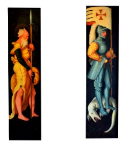 Baldung, St Matthias et St Georges. Free illustration for personal and commercial use.