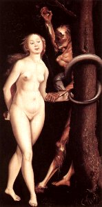 Hans Baldung - Eve, the Serpent, and Death - WGA01180