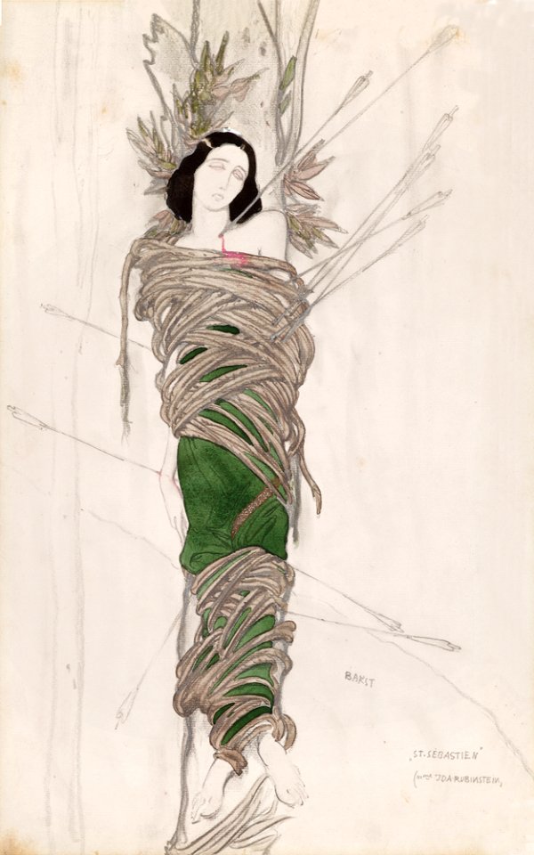 Bakst, Léon - bozz x St. Sébastien di Debussy - 1911