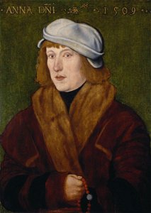 Hans Baldung - Portrait of a Young Man with a Rosary - WGA01213