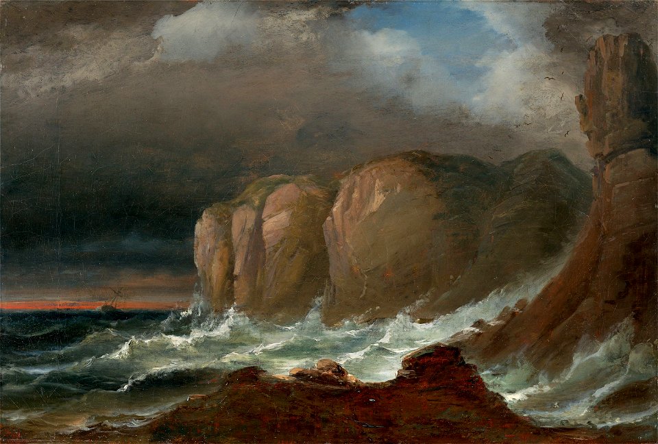 Peder Balke - Cliffs by the Coast of Northern Norway (1840s)