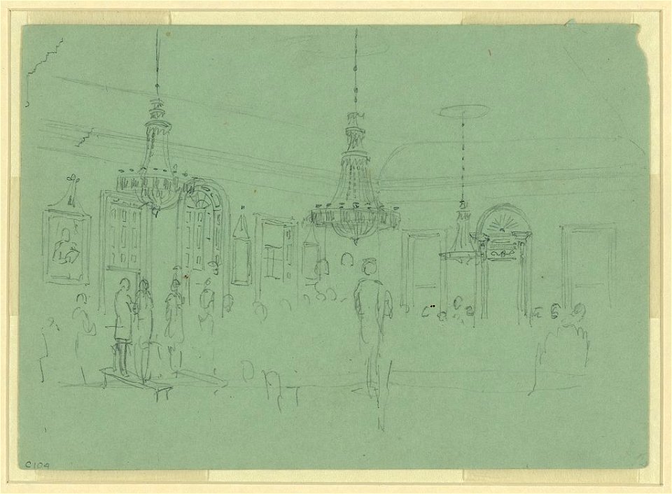 Ballroom with figures LCCN2004660000
