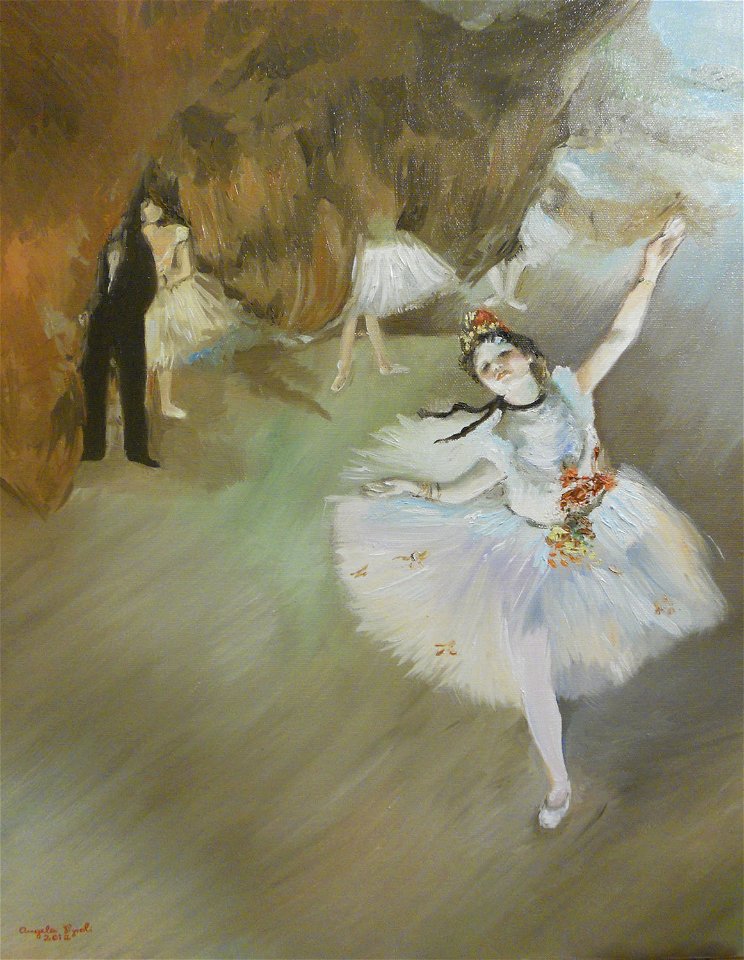 Ballet (L'Étoile), Edgar Degas. Free illustration for personal and commercial use.