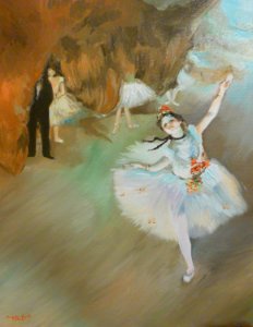 Ballet (L'Étoile), Edgar Degas. Free illustration for personal and commercial use.