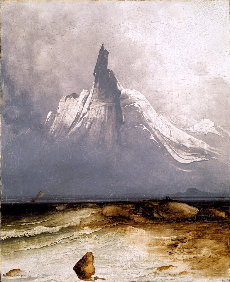 Peder Balke - Stetind in Fog - Google Art Project