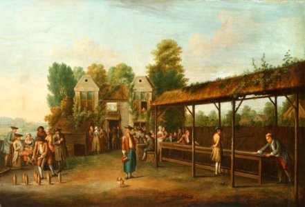Balthasar Nebot (c.1700-c.1770) - Gentlemen Playing Skittles - 1548060 - National Trust