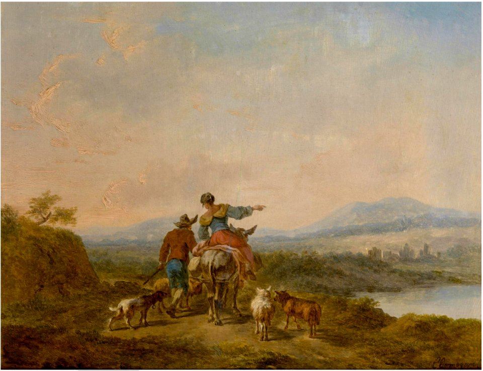 Balthasar Paul Ommeganck - Landscape with figures